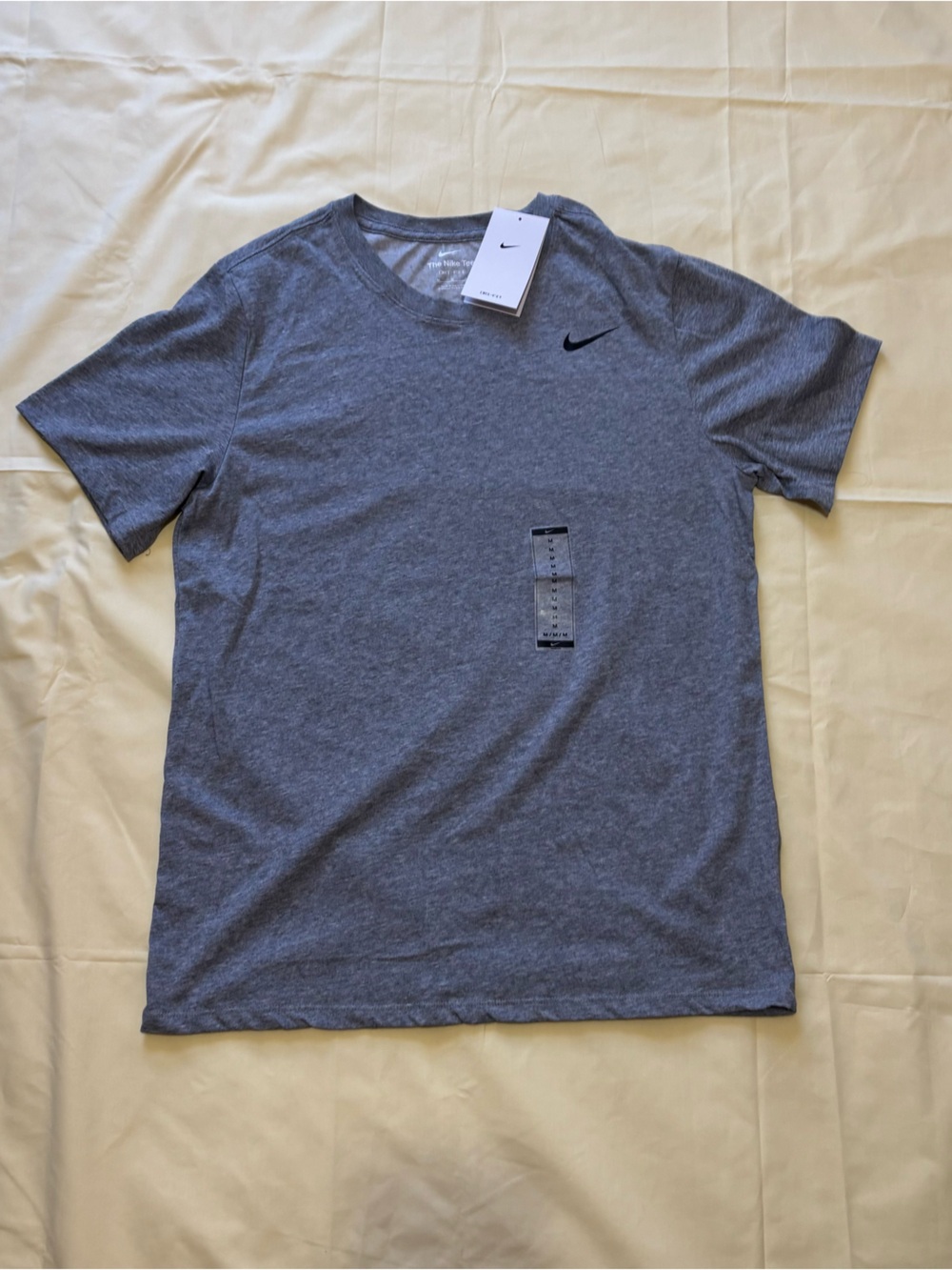 Nike Men's Heather Gray Athletic Dri-Fit Crew Neck Tee